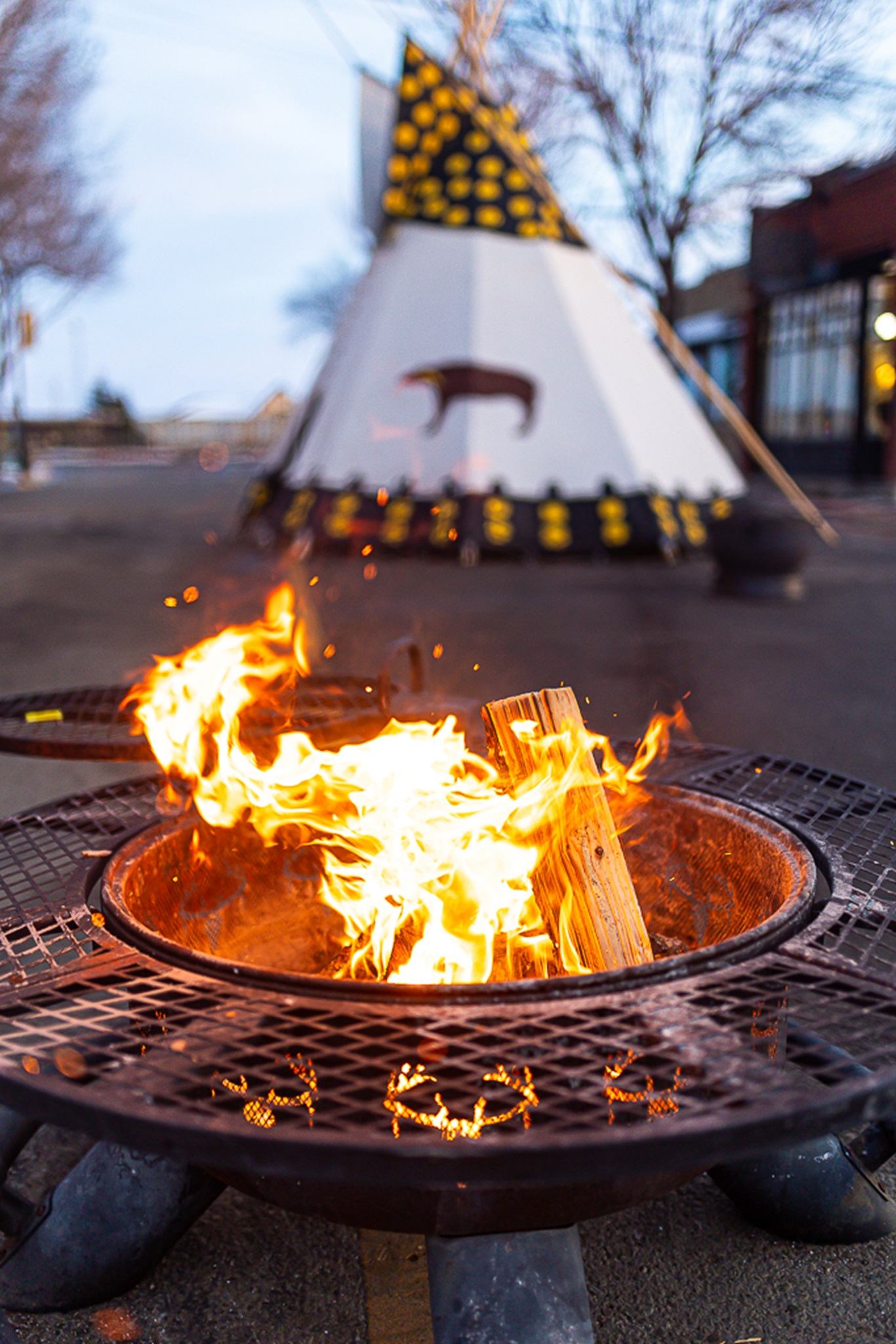 A firepit