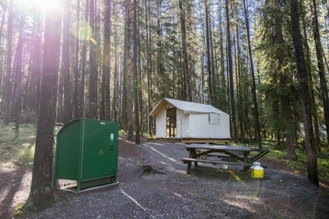 Site at Two Jack Main Campground.