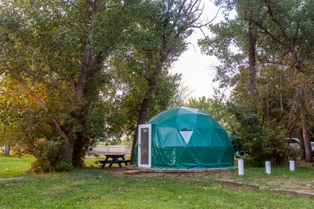 Site at River Grove Campground and Cabins.