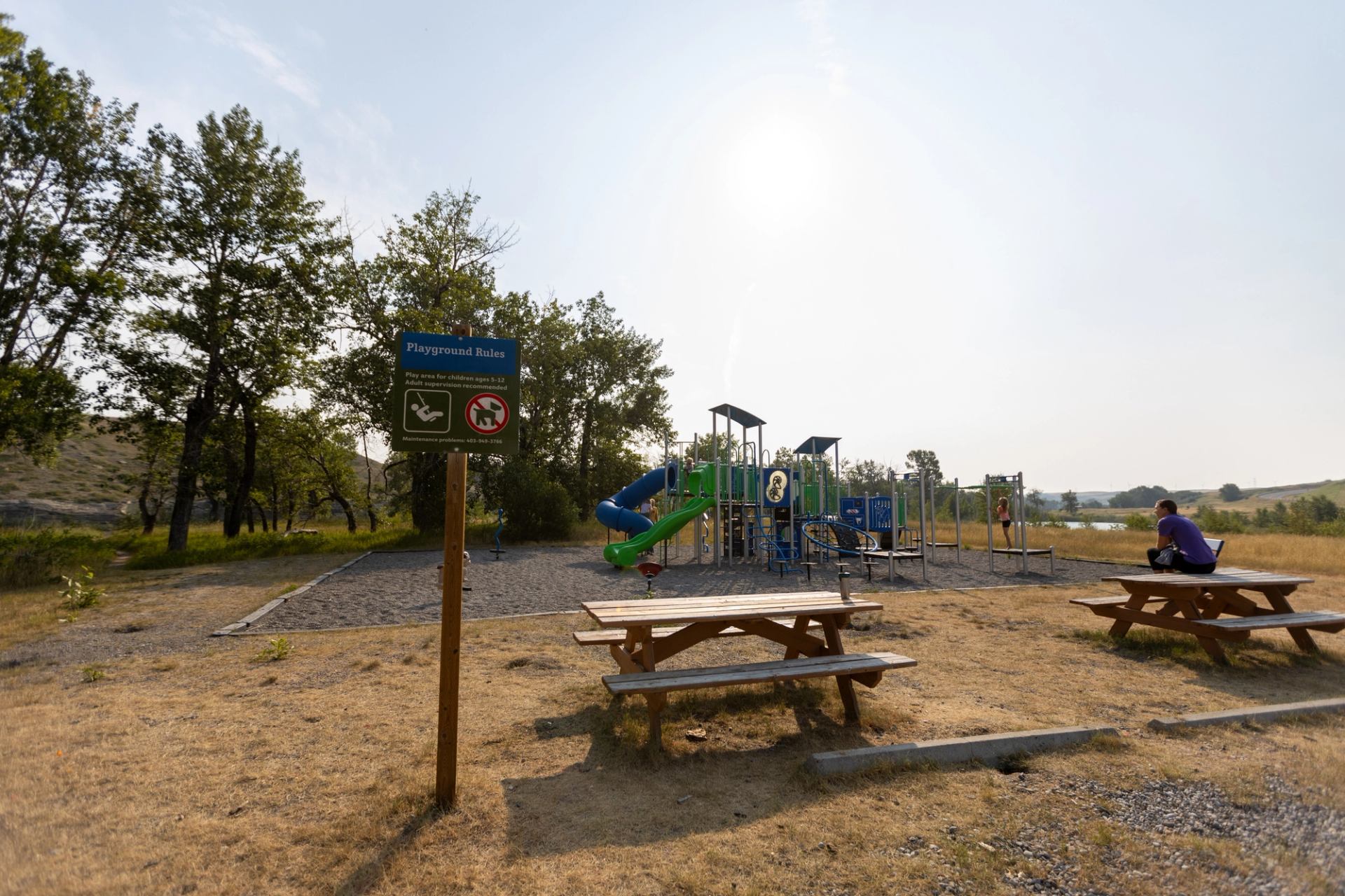 A playground at Cottonwood Campground.