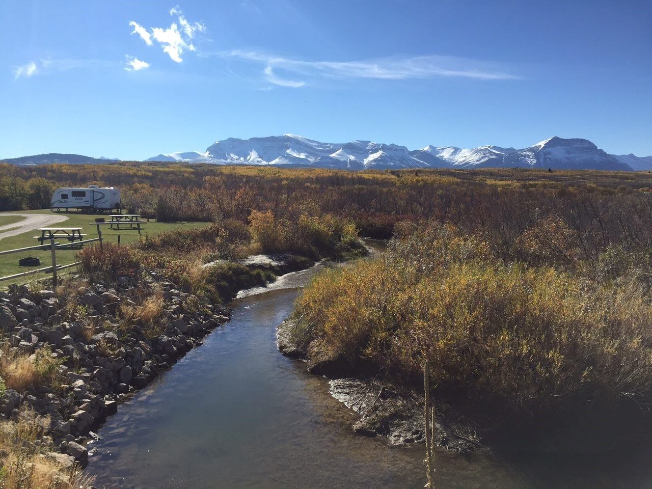 The river near Crooked Creek Campground.