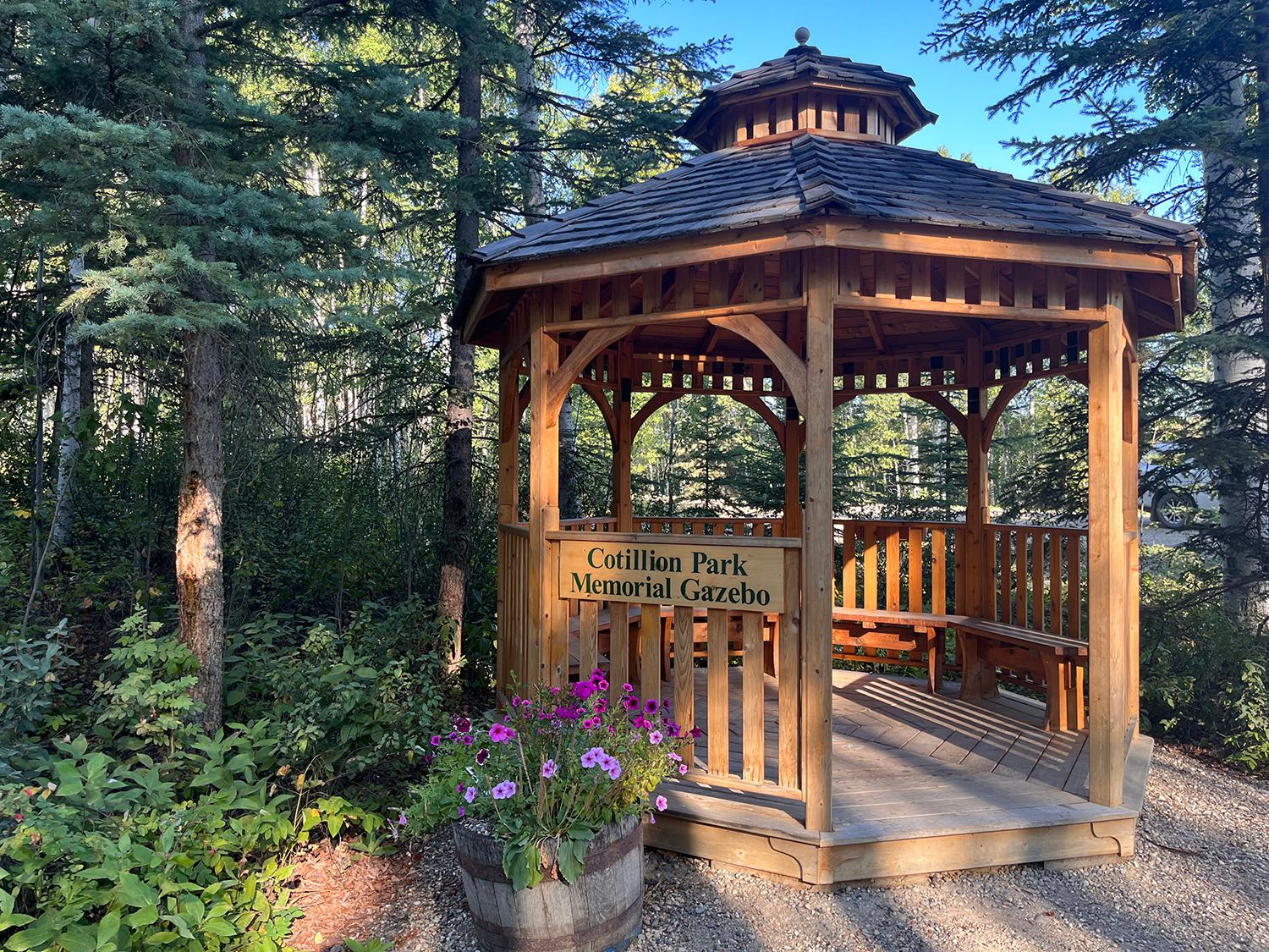 Gazebo at the campground