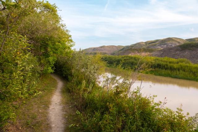 Trail outside Hoodoo RV Resort & Campground.