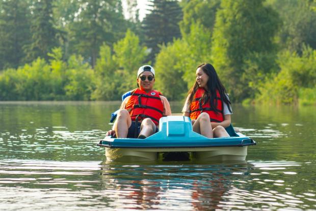 Rundle Park Paddleboat and Hydrobike Rentals.