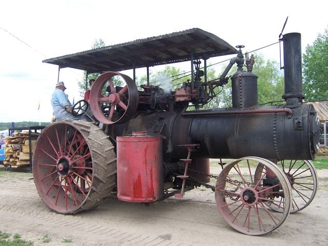 An old farm tractor