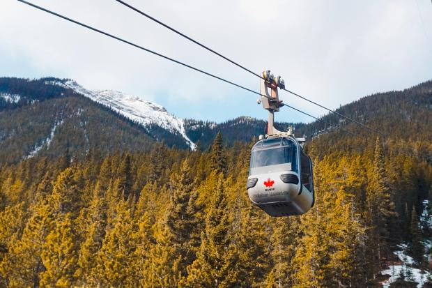 The Gondola at Sulpher Mountain in Banff.