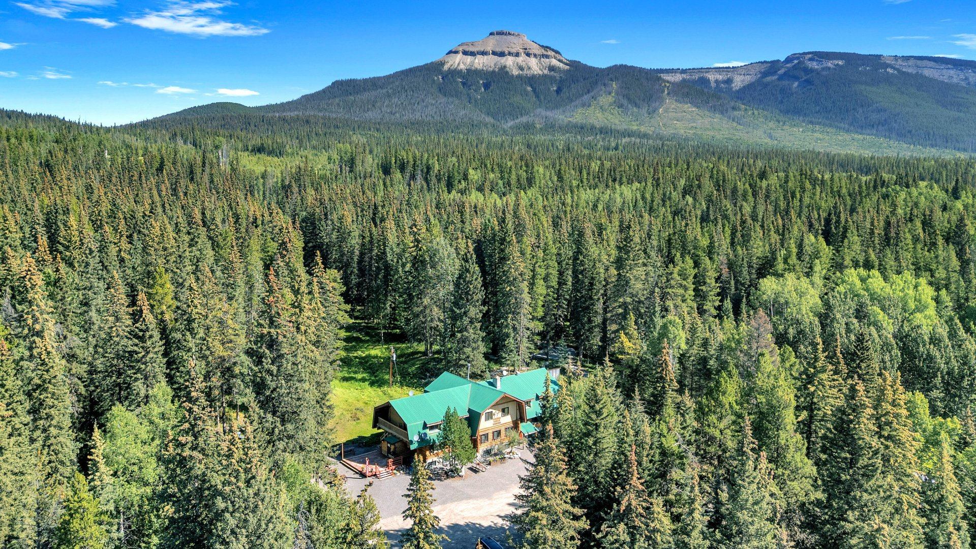 Hostel surrounded by wilderness.