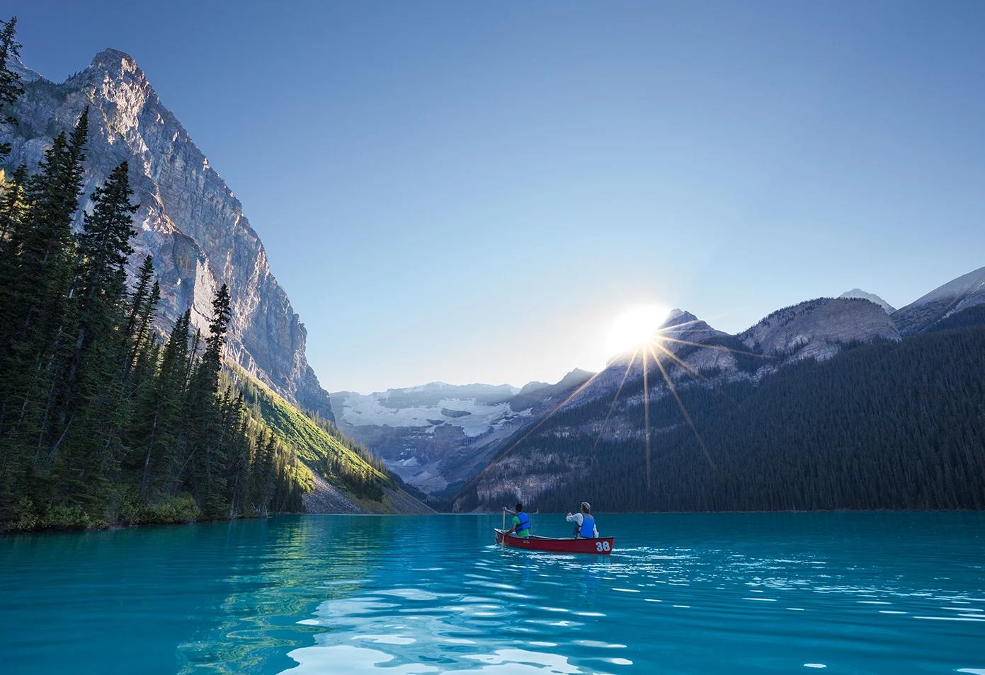 Lake Louise Canoeing
