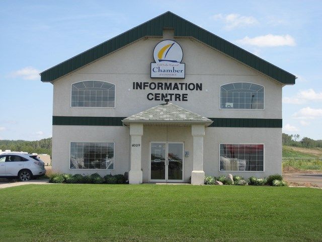 The exterior of the Cold Lake Information Centre.