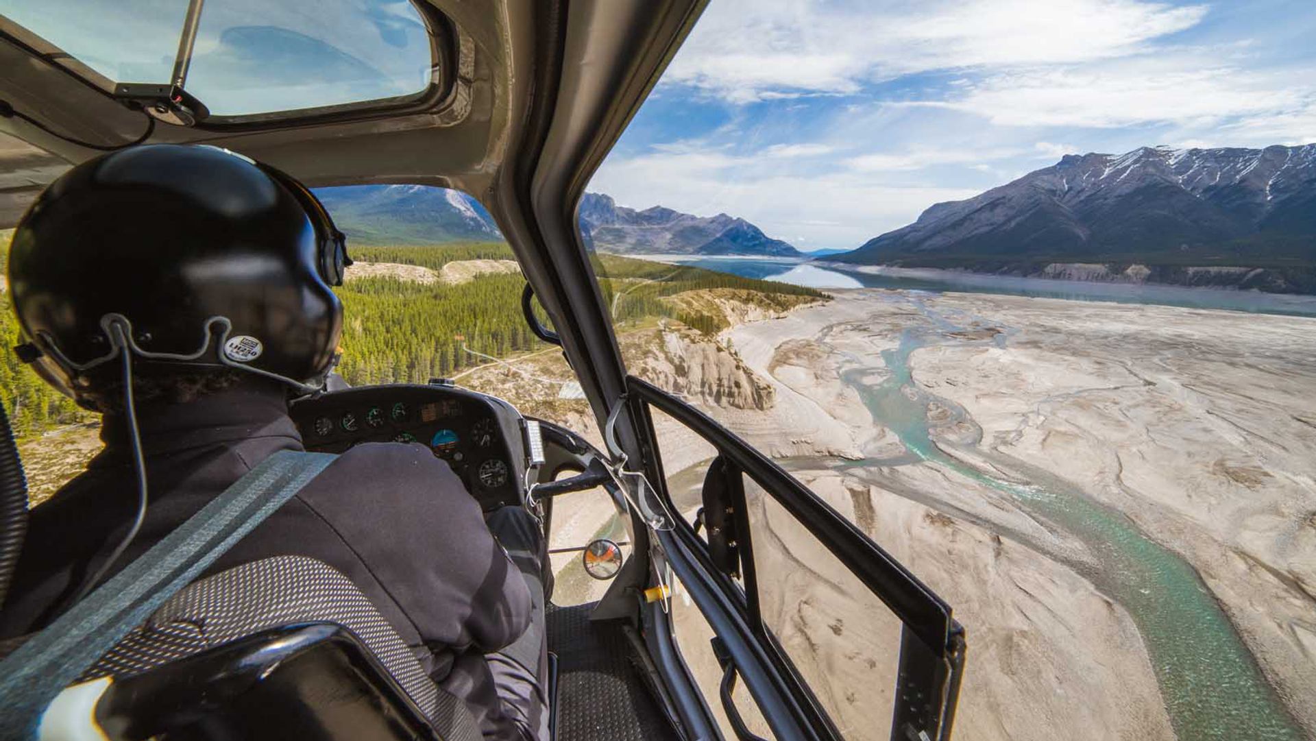 View from the helicopter.