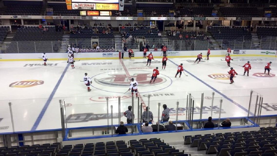 Lethbridge Hurricanes playing hockey