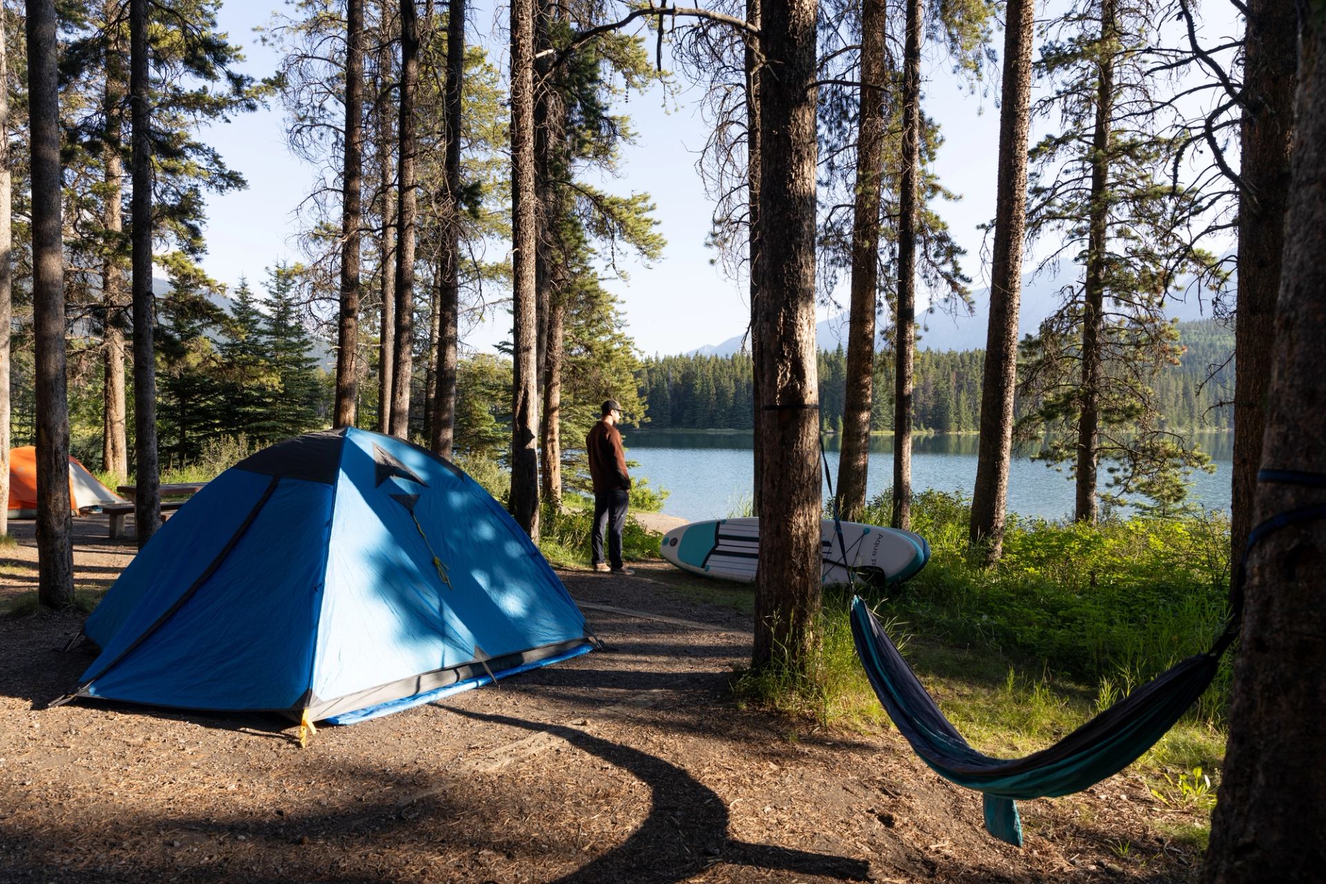 Site at Two Jack Lakeside Campground.