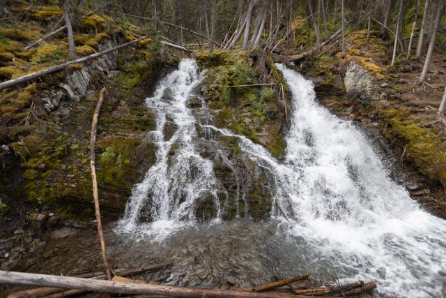 Waterfalls at Rawson Lake.