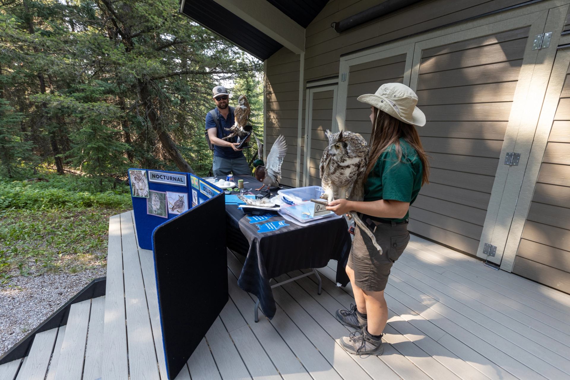 Presenters at Beauvais Lake Campground.