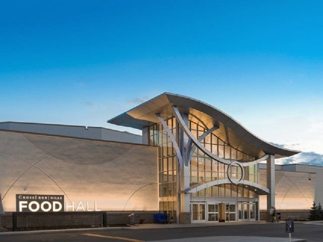 The exterior of the Food Hall at Cross Iron Mills.