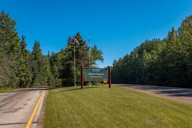 The sign at Carson-Pegasus Provincial Park.