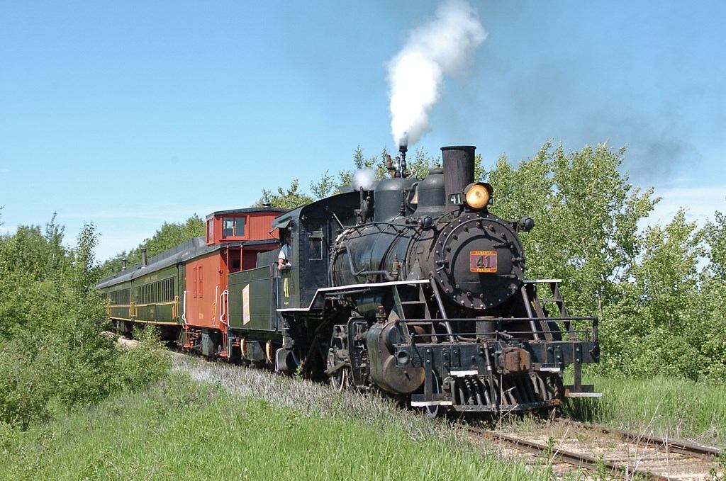 The Stettler Steam Train at Alberta Prairie Railway Excursions.