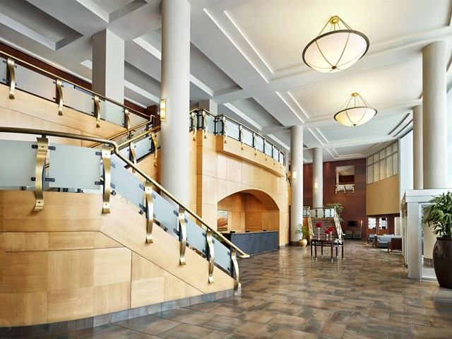 Lobby area at the hotel