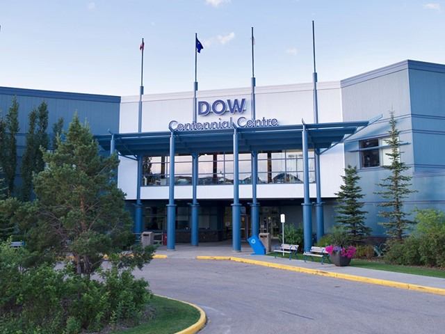 Dow Centennial Centre main entrance