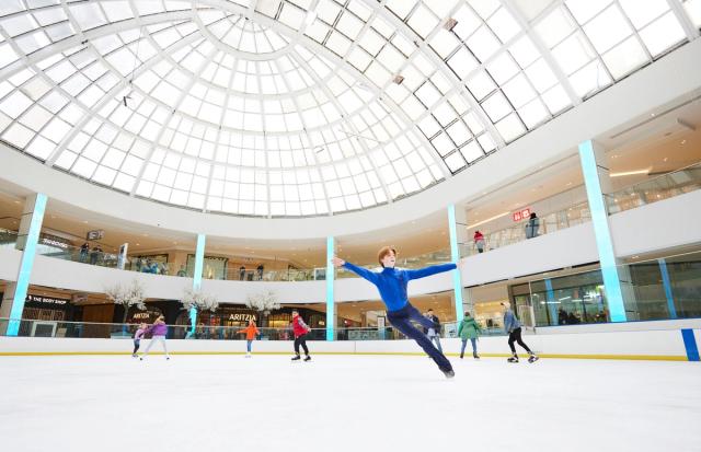 Skating at the Ice Palace in West Edmonton Mall