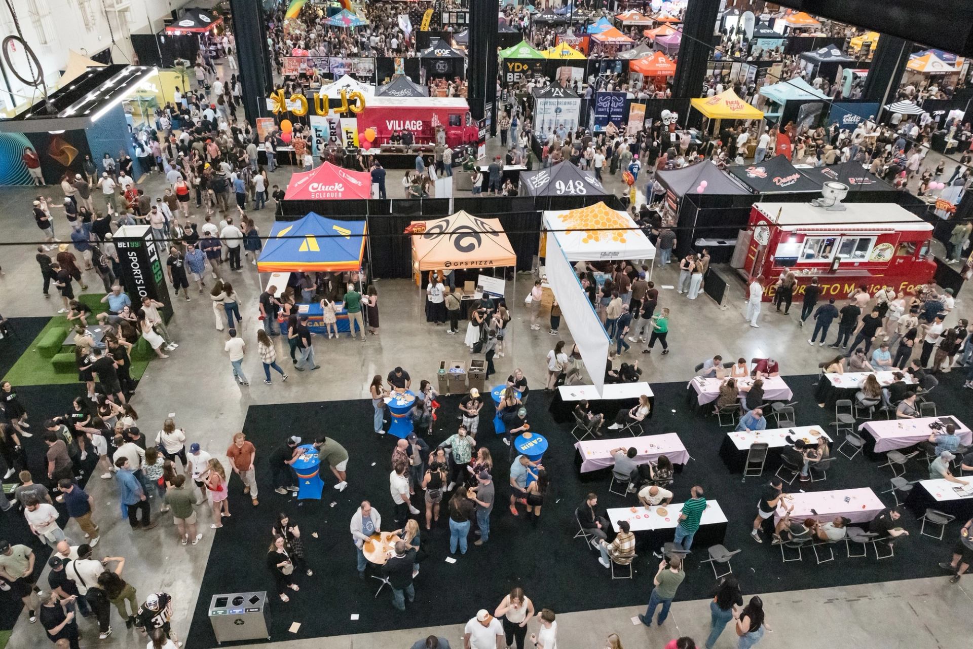 Overhead shot of Beerfest