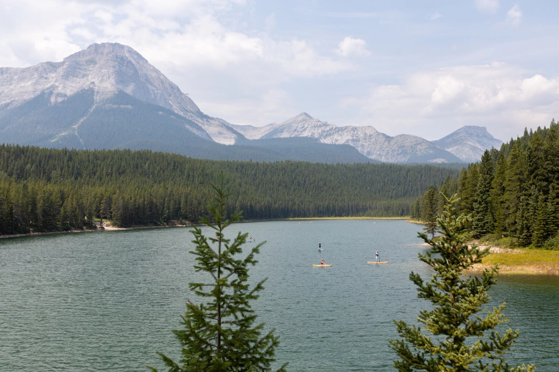 A lake at Chinook Campground.