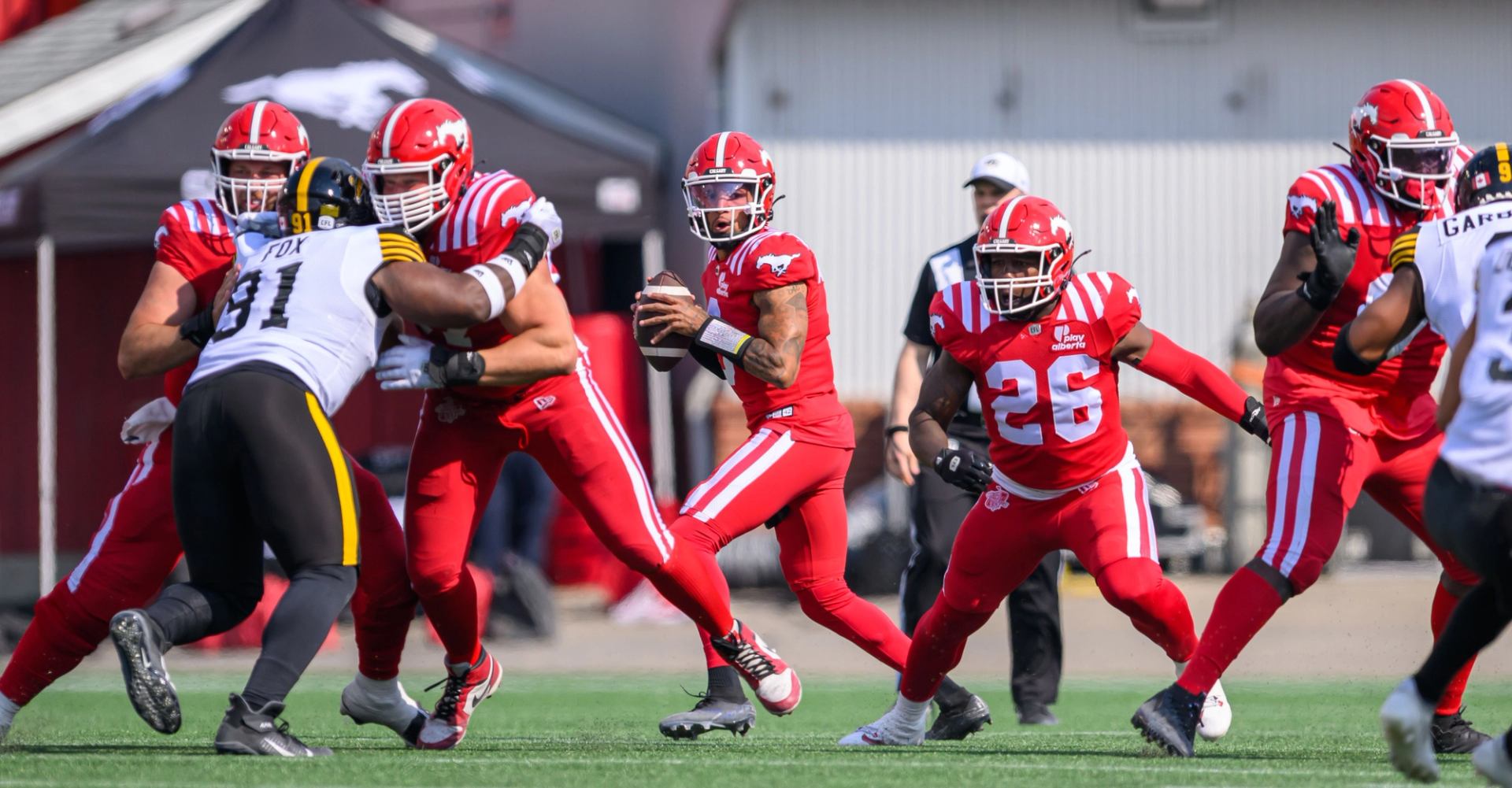 Calgary Stampeders in game play