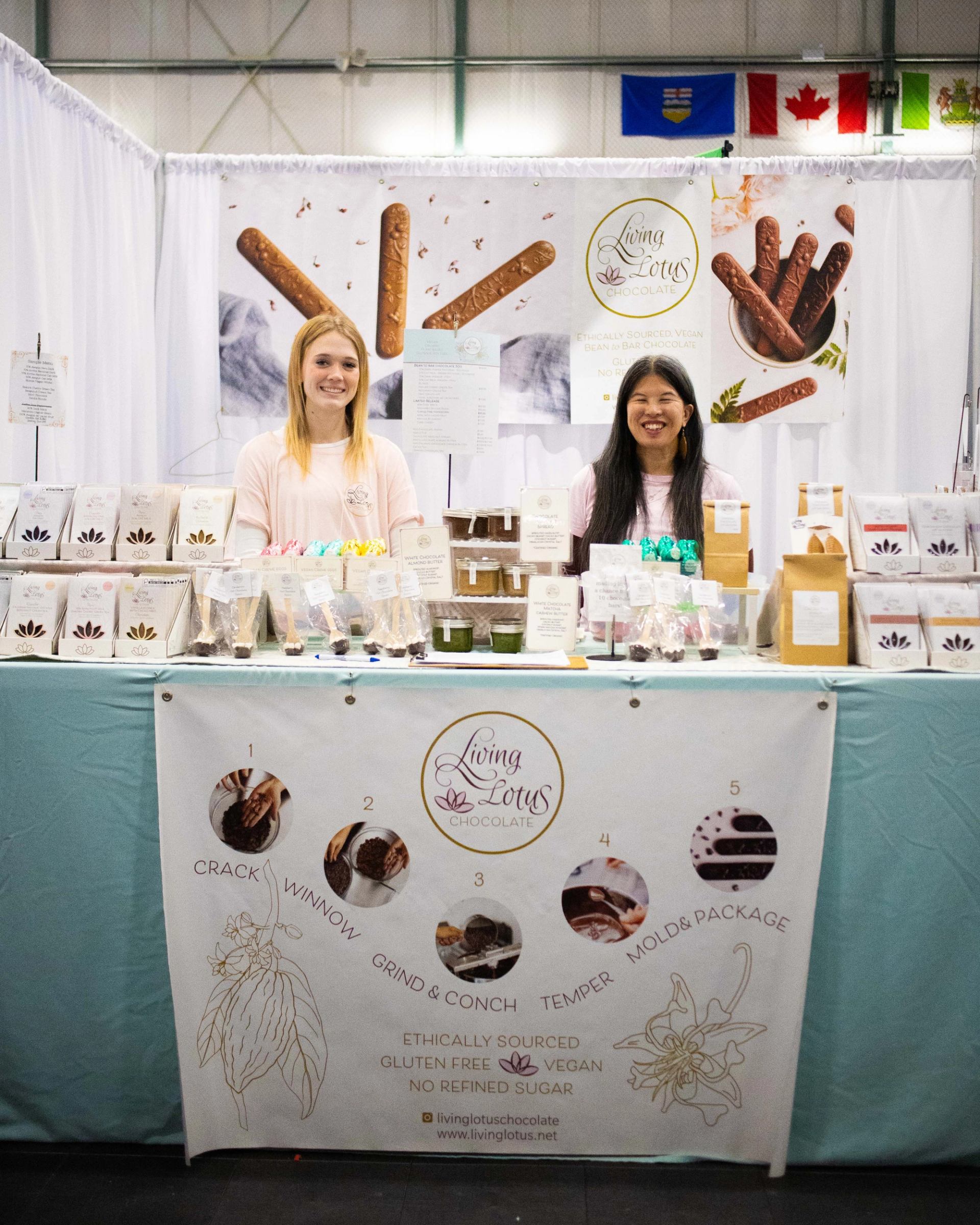 Craft chocolate maker from Vancouver BC at ChocoFest.