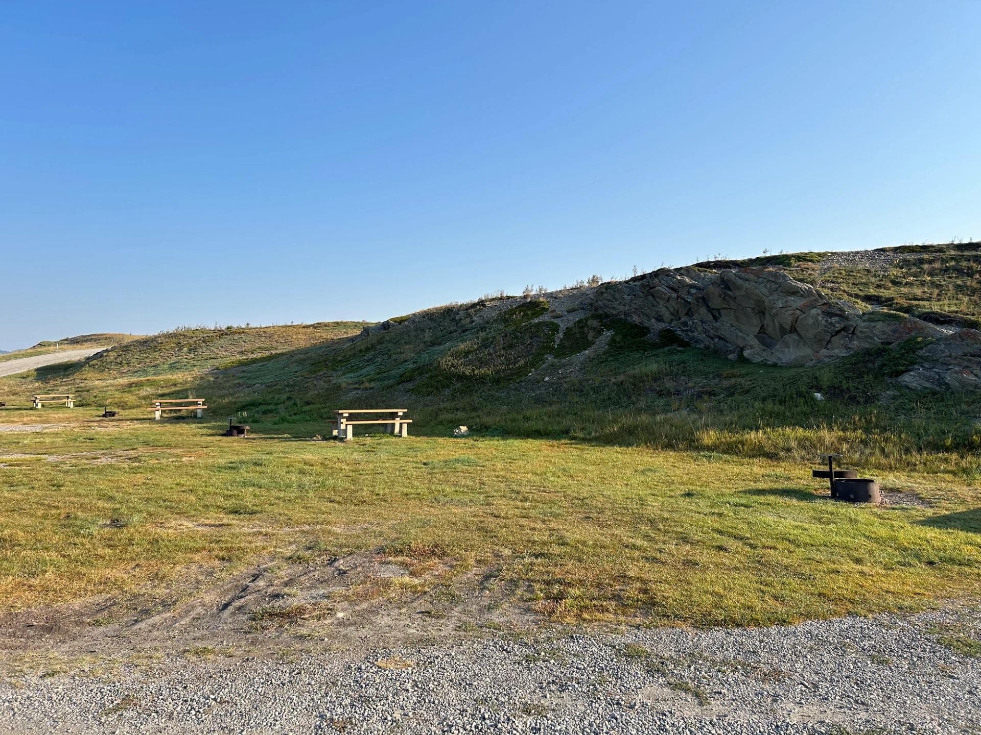 Campsites at Maycroft Provincial Recreation Area