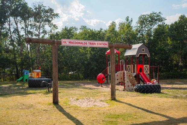 Playground at Ol' MacDonald's Resort.