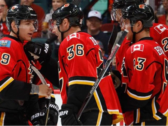 Calgary Flames hockey players