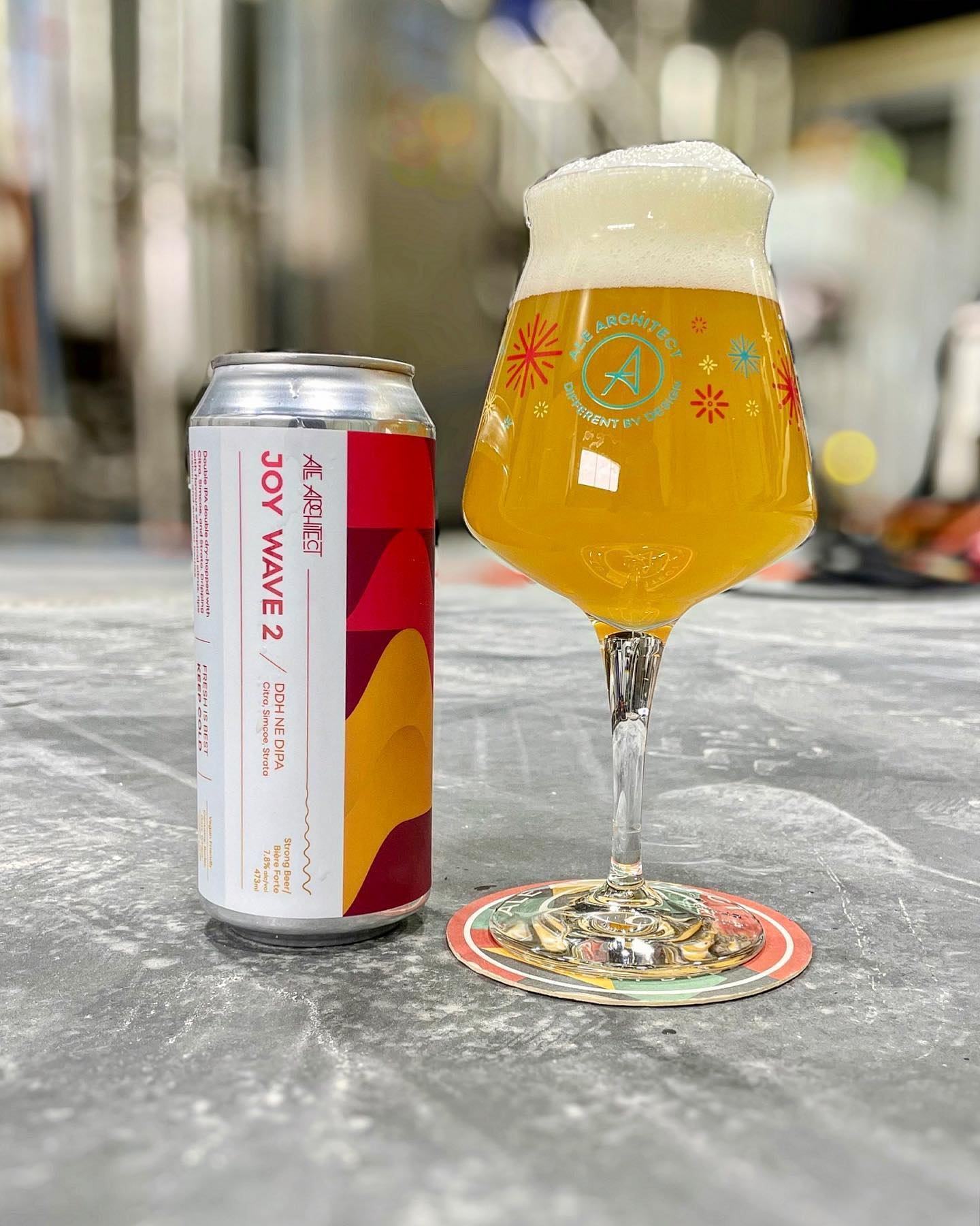 One of their new brews Joy Wave 2