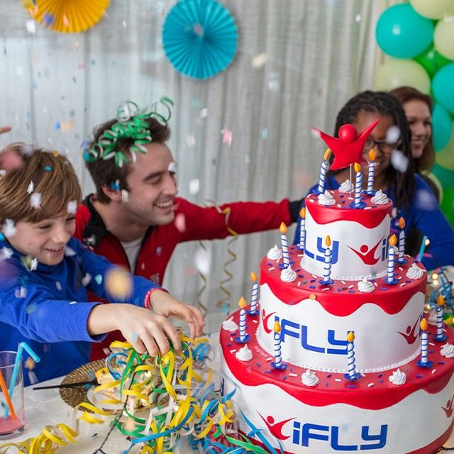 A birthday party at iFLY