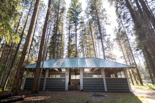 Facility at Johnston Canyon Campground.