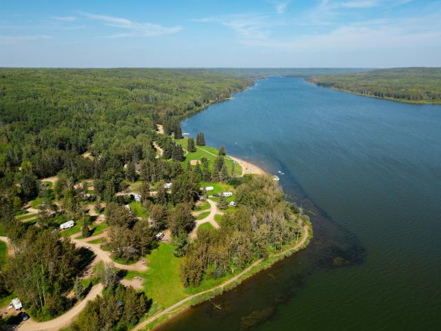 A water view at Long Lake Provincial Park.