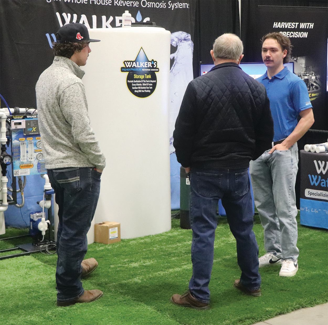 People stood arund at the Peace Country Classic Agri-Show.