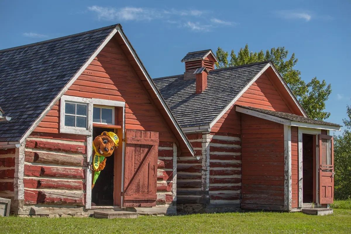 Bar U Ranch with their Mascot Parker