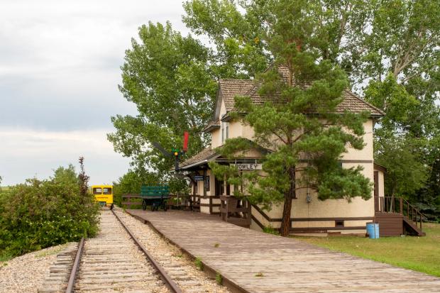 Train tracks at Rowley Ghost Town.