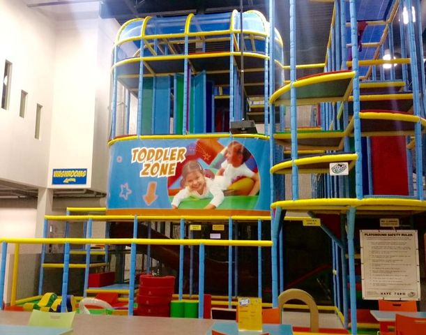 Multilevels of the indoor playground.