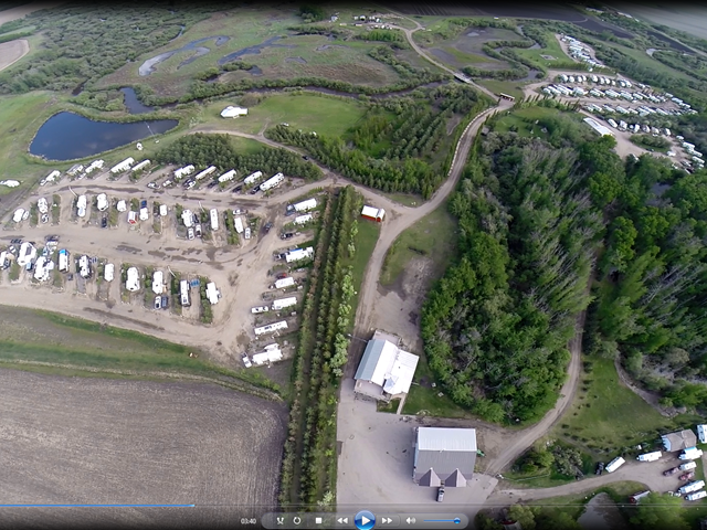 Aerial view of the park