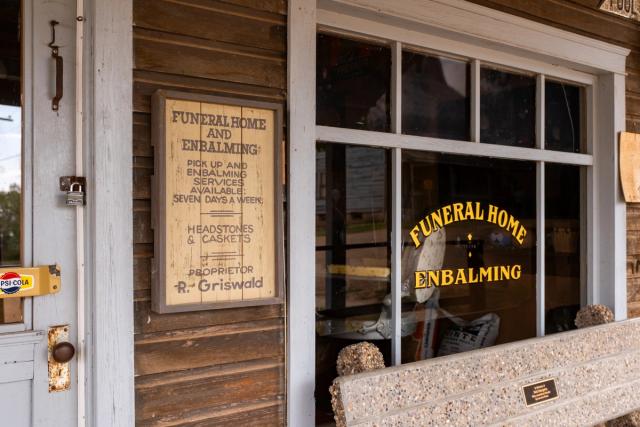 Old store at Rowley Ghost Town.