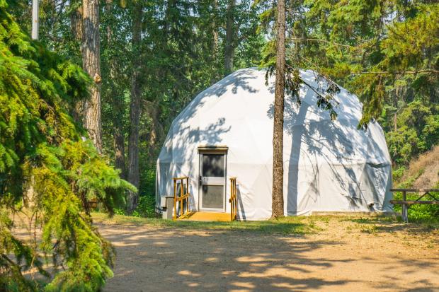 Dome at Rainbow Valley Campground.