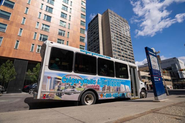 Bus for CalgaryWalks & Bus Tours.