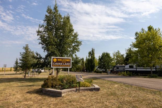 The sign at Cavan Lake Recreational Campground.