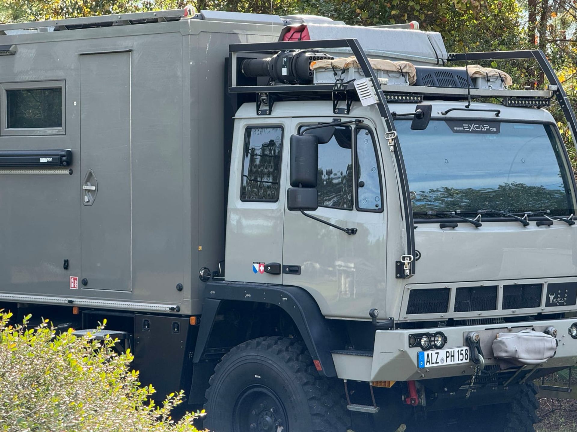 Expedition Truck Rental’s overland beast—engineered for remote travel with gear, grit, and go-anywhere power.