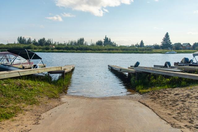 A boat launch at Roland on the River.