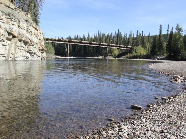 Scenic shot of McLeod River.