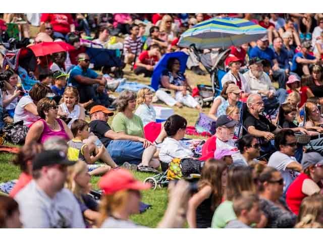 People enjoying the park on a sunny day