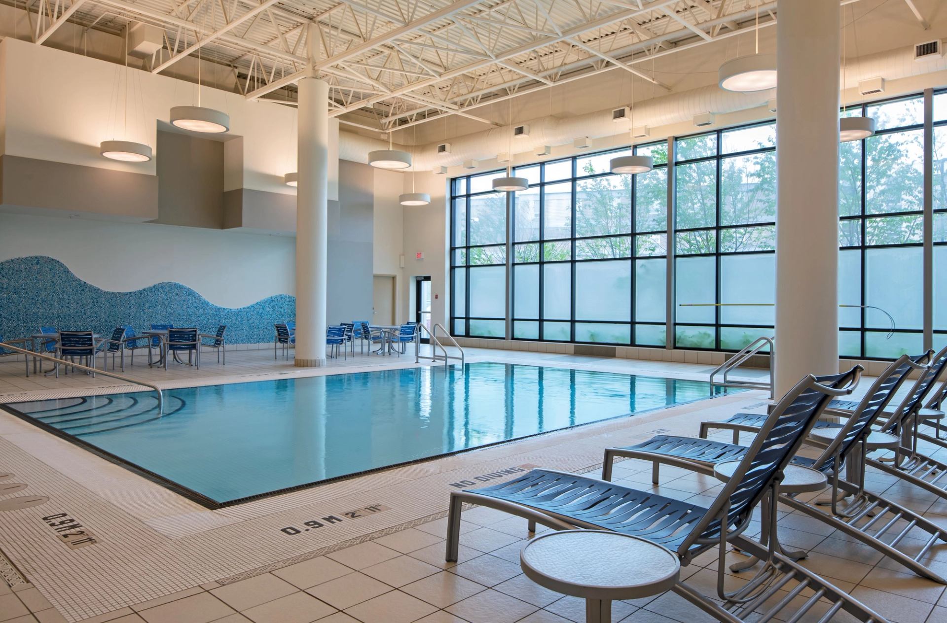 Pool inside the hotel