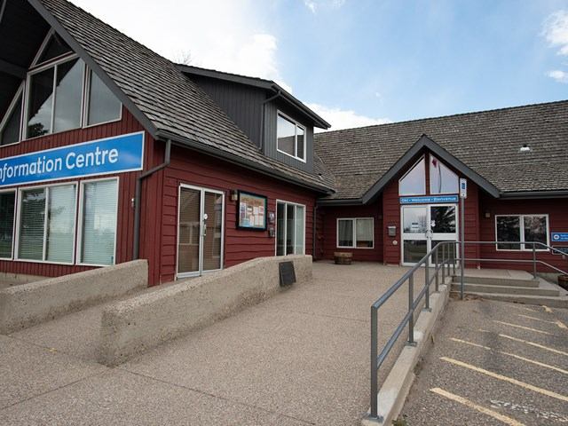 The exterior of the Visitor Information Centre in Lethbridge.